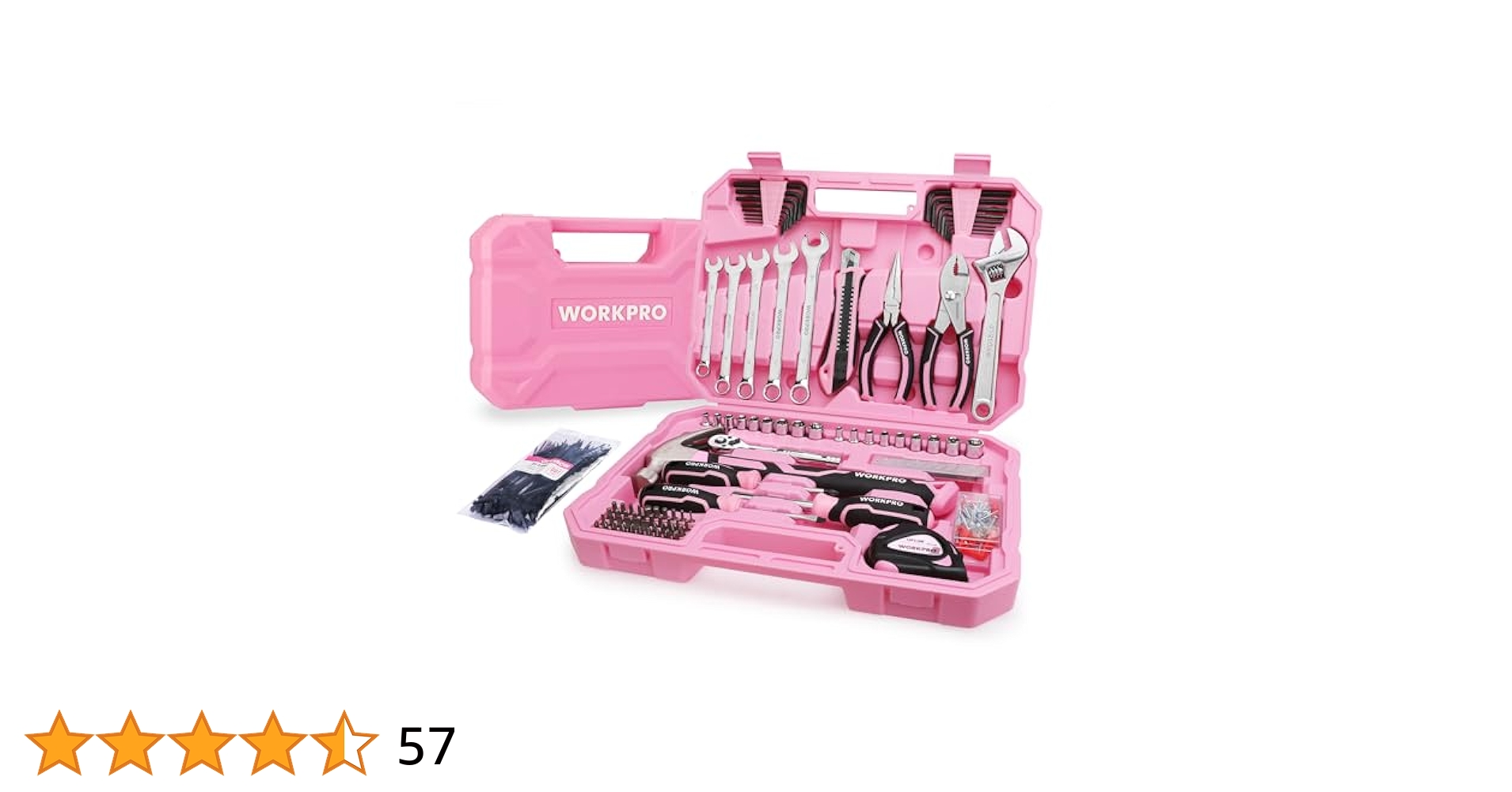 ◇◇ 工具 ハンドツール ダッピングセット シルバー Hi-spec 42個ピンクのハンドツールセット家庭用修理ツールセット